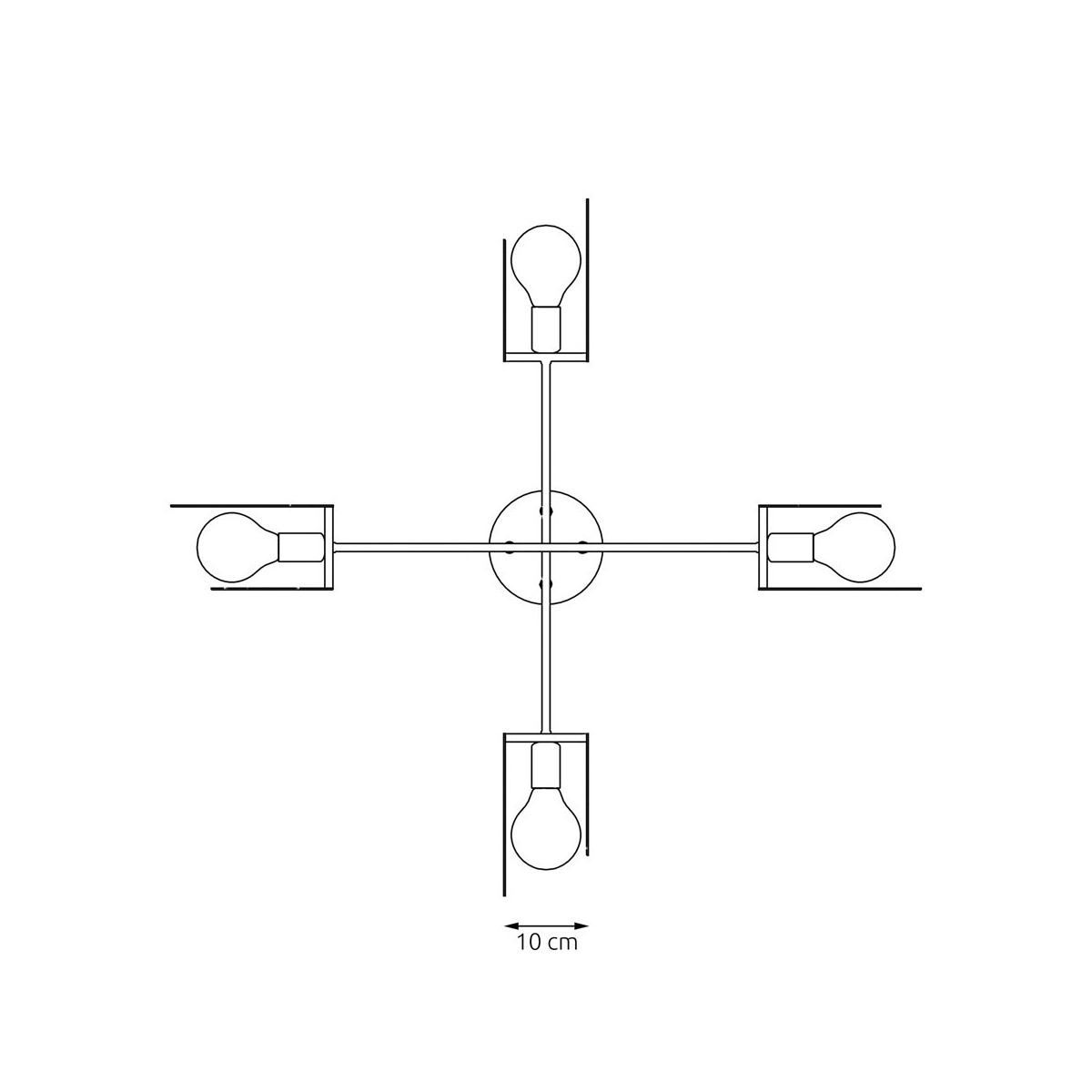 Emibig XOTIC 4 BL EM1411/4 kolor czarny z kategorii lampy wiszące