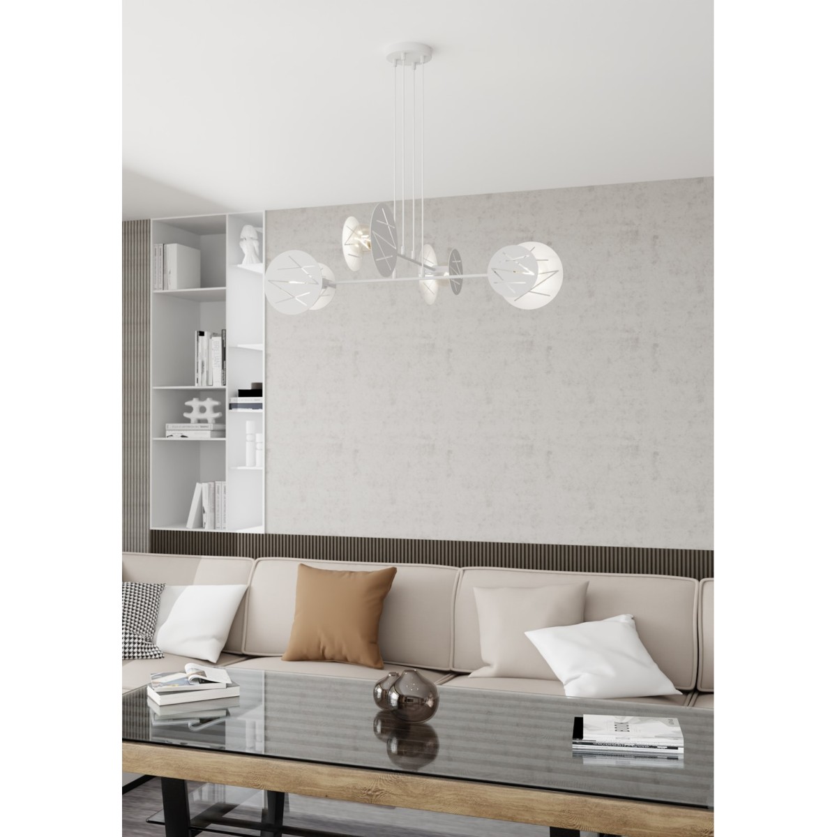 Emibig XOTIC 4 WH EM1412/4 kolor biały z kategorii lampy wiszące