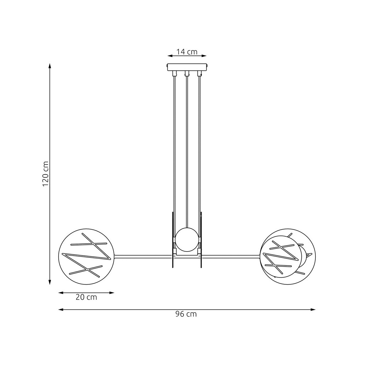Emibig XOTIC 4 WH EM1412/4 kolor biały z kategorii lampy wiszące