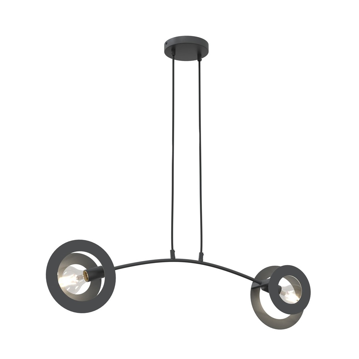 Emibig EUFORIA 2 BL EM1413/2 kolor czarny z kategorii lampy wiszące