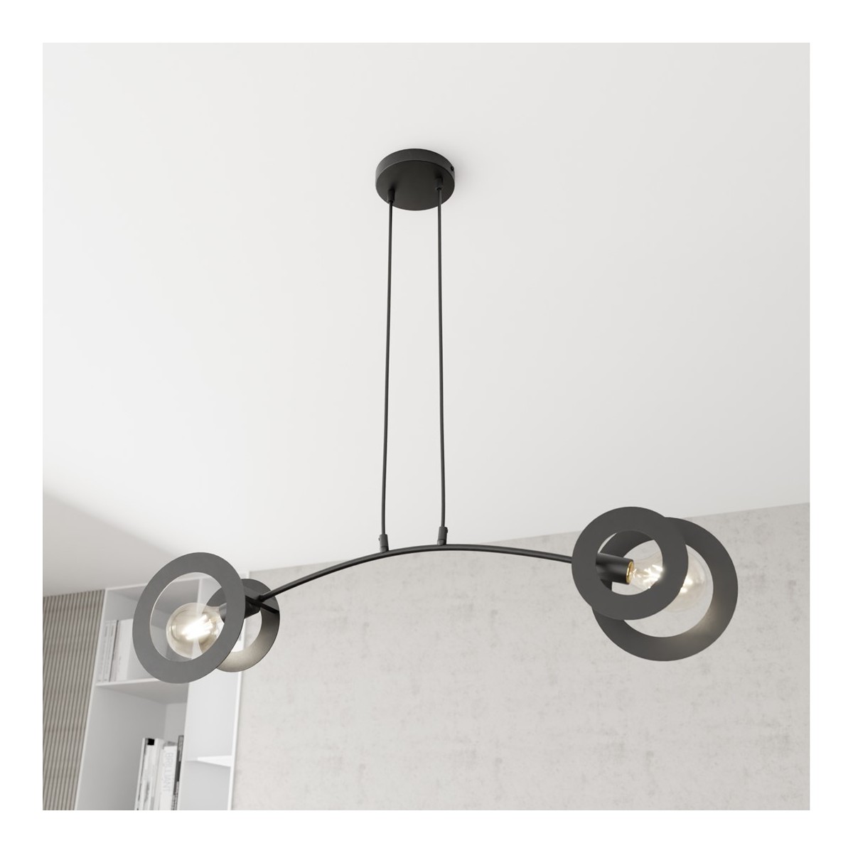 Emibig EUFORIA 2 BL EM1413/2 kolor czarny z kategorii lampy wiszące