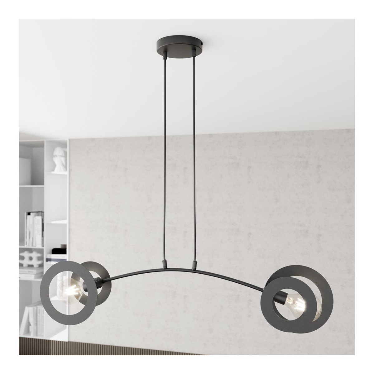 Emibig EUFORIA 2 BL EM1413/2 kolor czarny z kategorii lampy wiszące