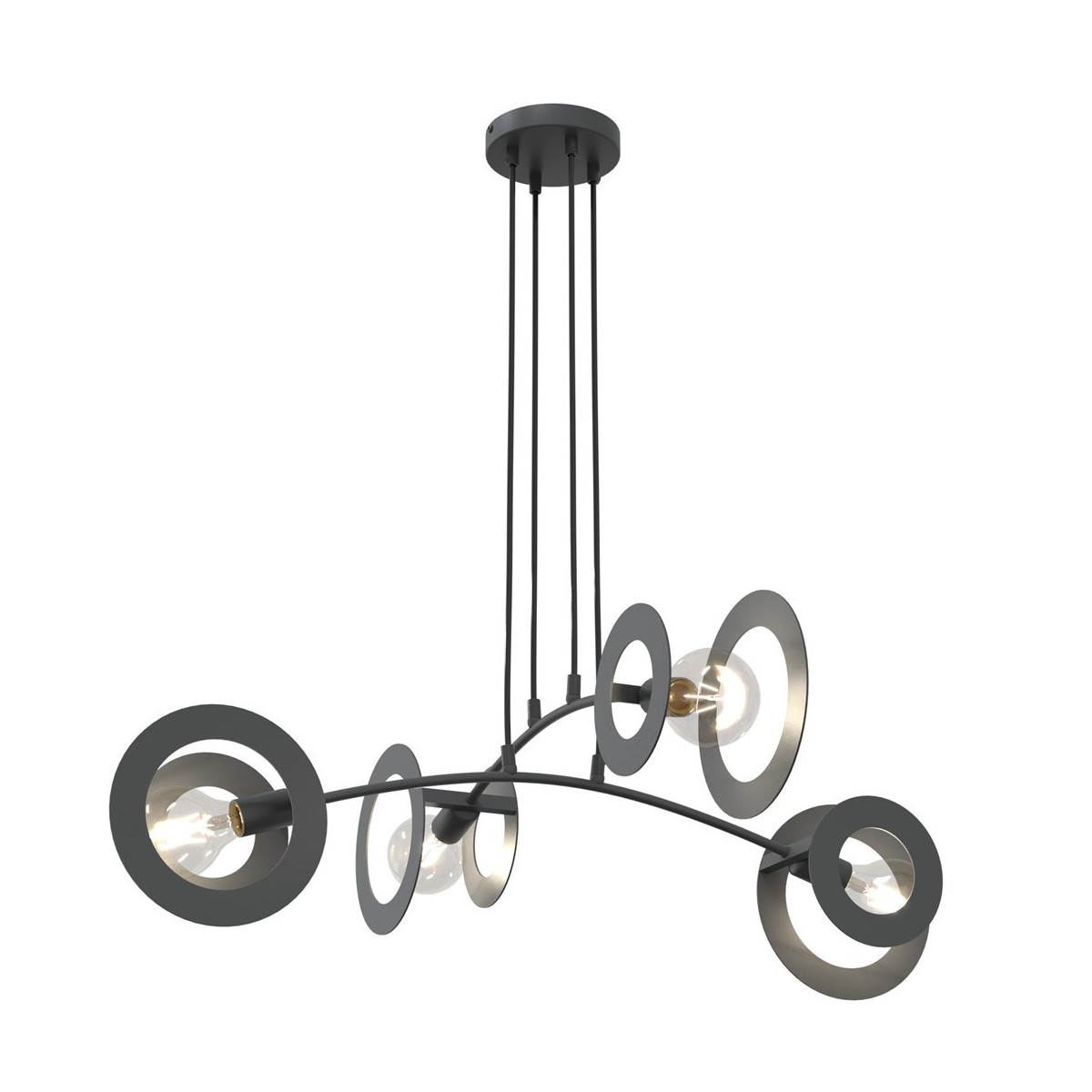 Emibig EUFORIA 4 BL EM1413/4 kolor czarny z kategorii lampy wiszące