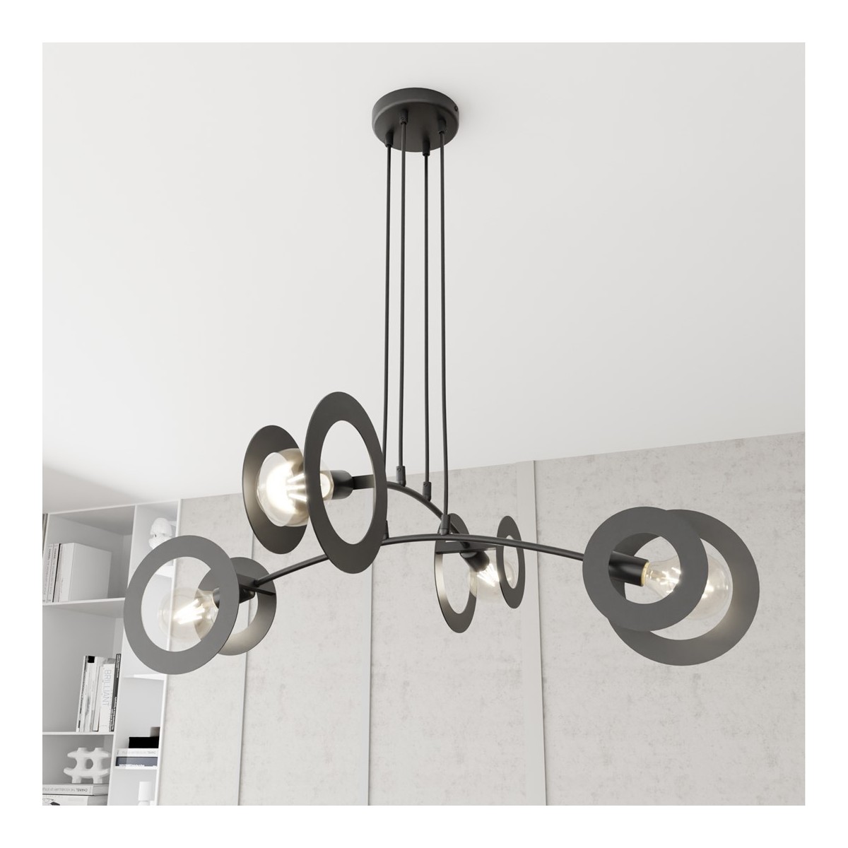 Emibig EUFORIA 4 BL EM1413/4 kolor czarny z kategorii lampy wiszące