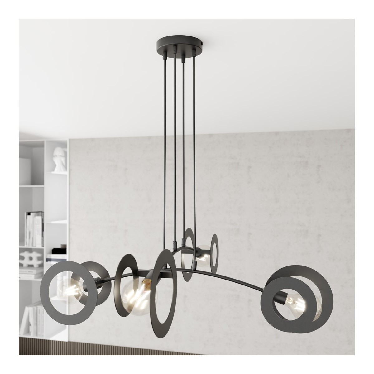 Emibig EUFORIA 4 BL EM1413/4 kolor czarny z kategorii lampy wiszące