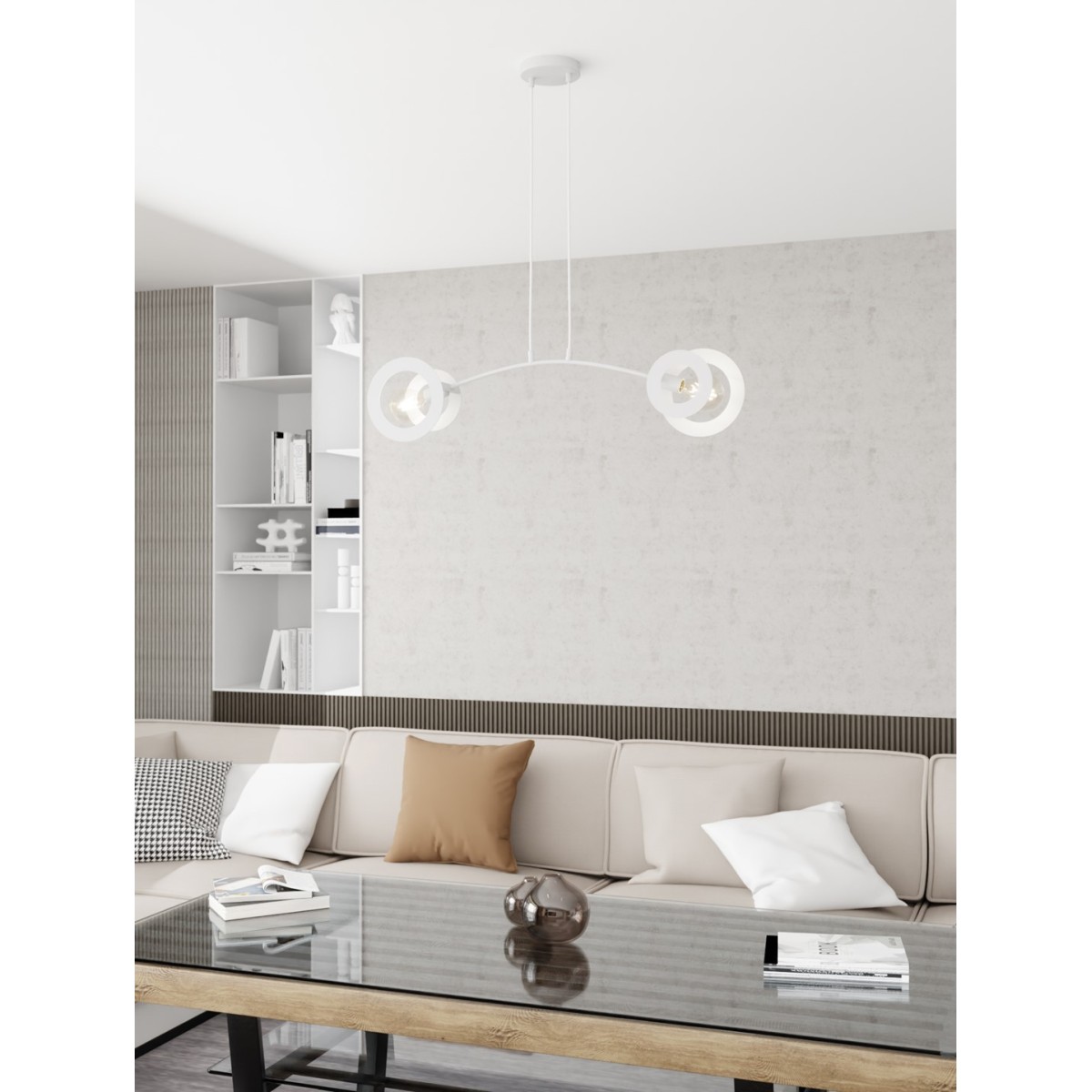 Emibig EUFORIA 2 WH EM1414/2 kolor biały z kategorii lampy wiszące