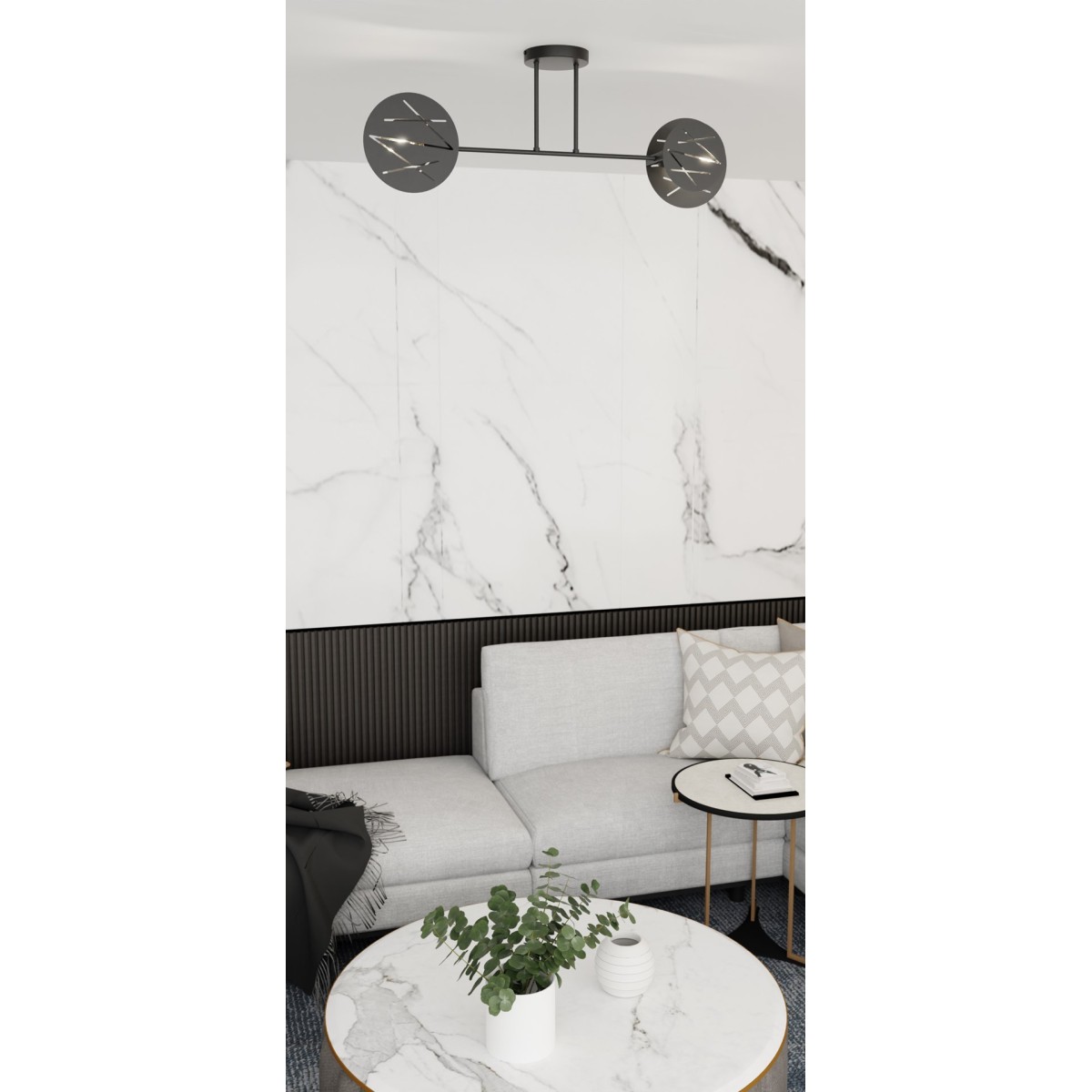 Emibig FRICK 2 BL EM1415/2 kolor czarny z kategorii lampy sufitowe