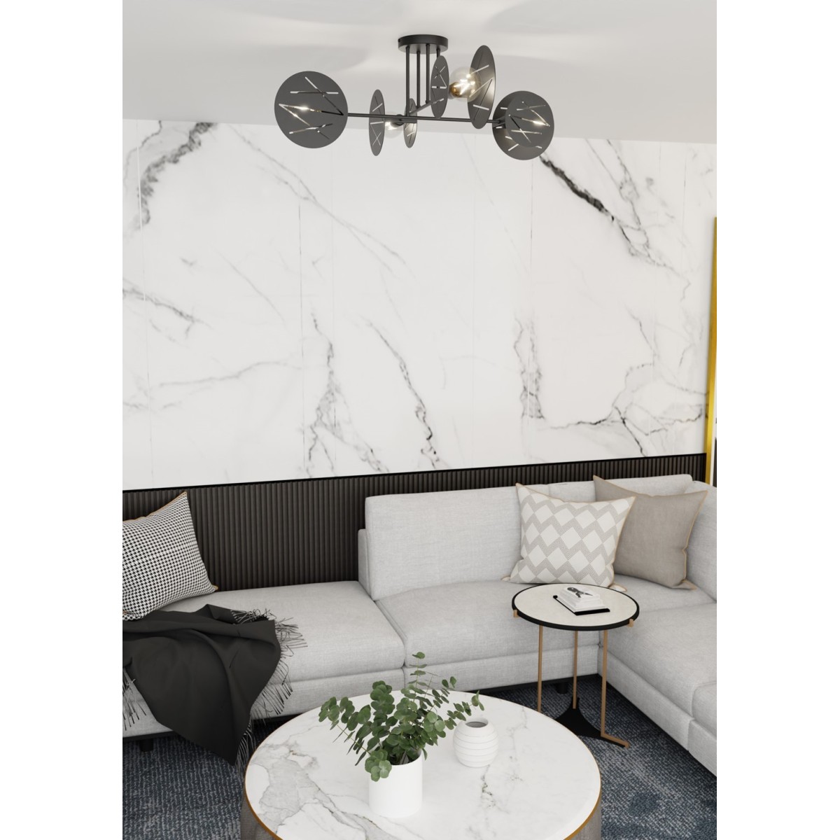 Emibig FRICK 4 BL EM1415/4 kolor czarny z kategorii lampy sufitowe