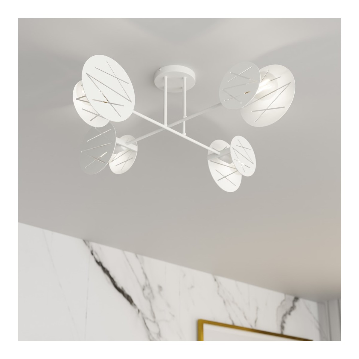 Emibig FRICK 4 WH EM1416/4 kolor biały z kategorii lampy sufitowe