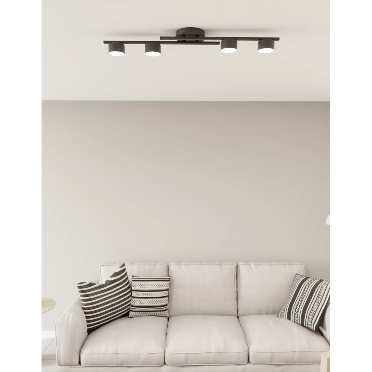 Emibig FRAGMENT 4 BL EM1417/4 kolor czarny z kategorii lampy sufitowe