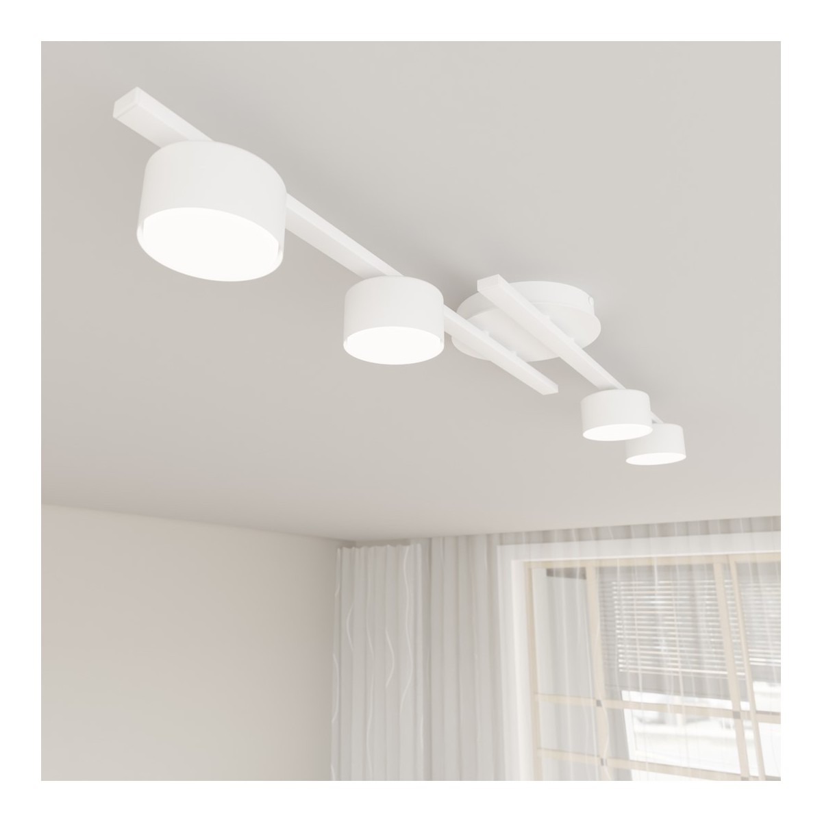 Emibig FRAGMENT 4 WH EM1418/4 kolor biały z kategorii lampy sufitowe