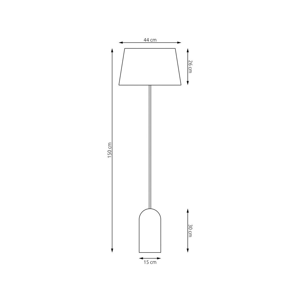 Emibig PEARL LP GRAY EM1420/LP1 kolor czarny z kategorii lampy podłogowe