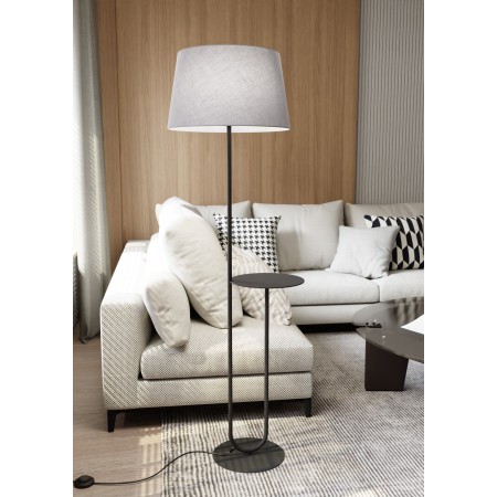 Emibig HOTEL LP GRAY EM1422/LP1 kolor czarny z kategorii lampy podłogowe