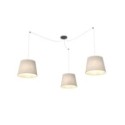 Emibig ASCOT 3 BEIGE EM1423/3 kolor czarny z kategorii lampy wiszące
