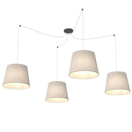 Emibig ASCOT 4 BEIGE EM1423/4 kolor czarny z kategorii lampy wiszące