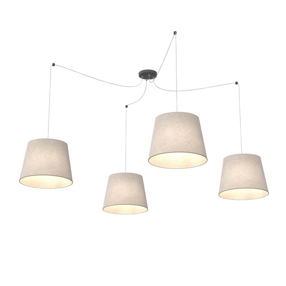 Emibig ASCOT 4 BEIGE EM1423/4 kolor czarny z kategorii lampy wiszące