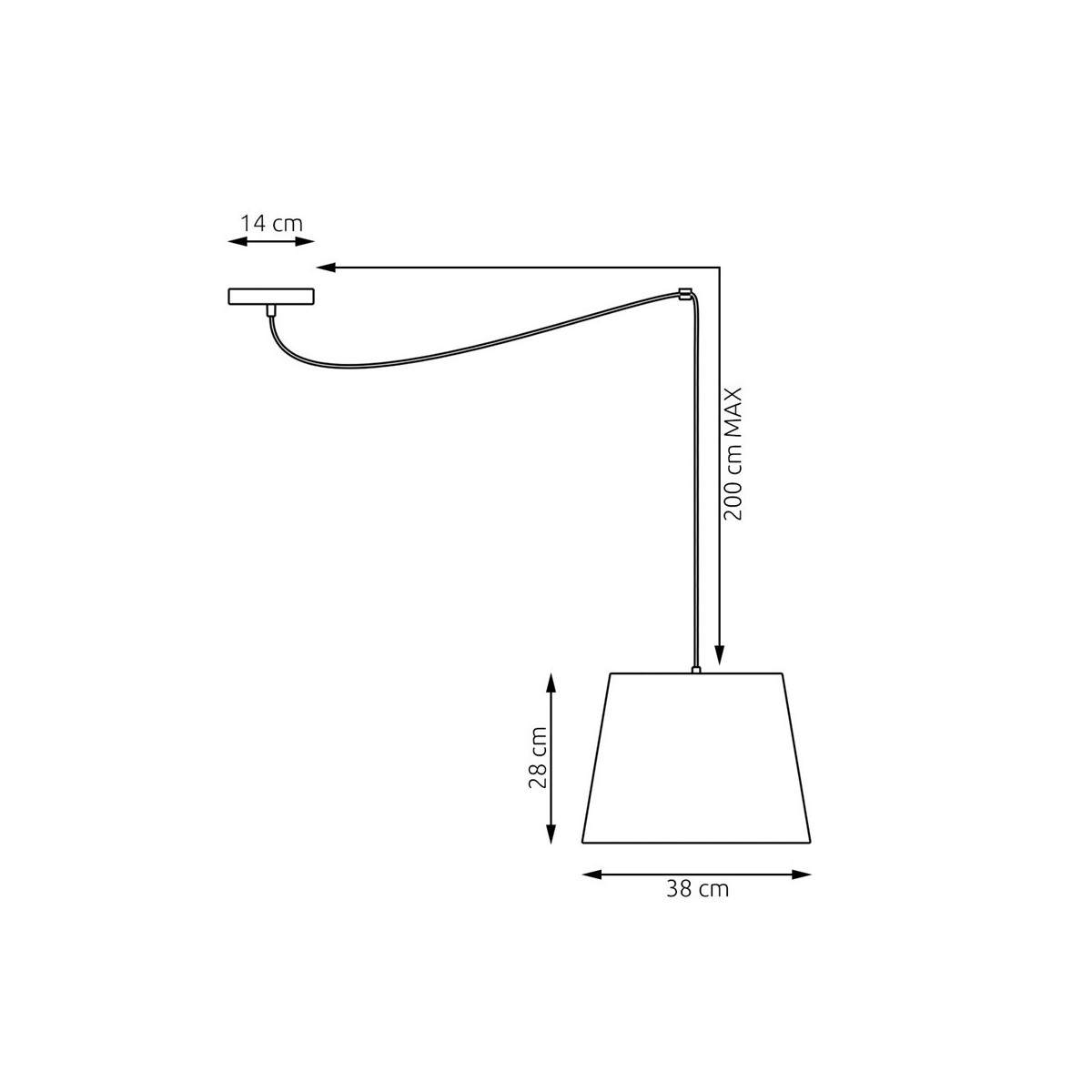 Emibig ASCOT 1 GRAY EM1424/1 kolor czarny z kategorii lampy wiszące