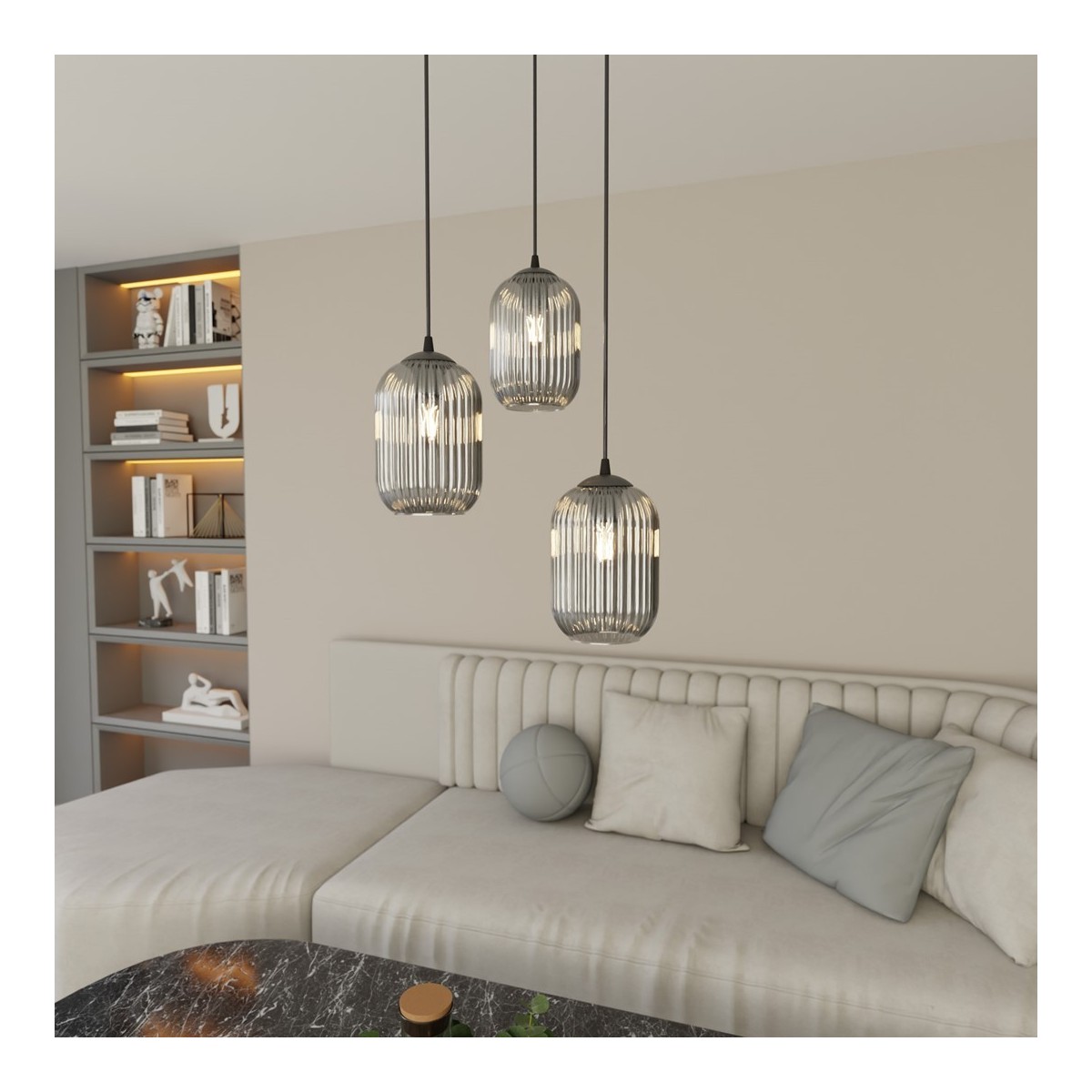 Emibig VERDI 3PREM BL GRAFIT EM1434/3PREM kolor czarny z kategorii lampy wiszące