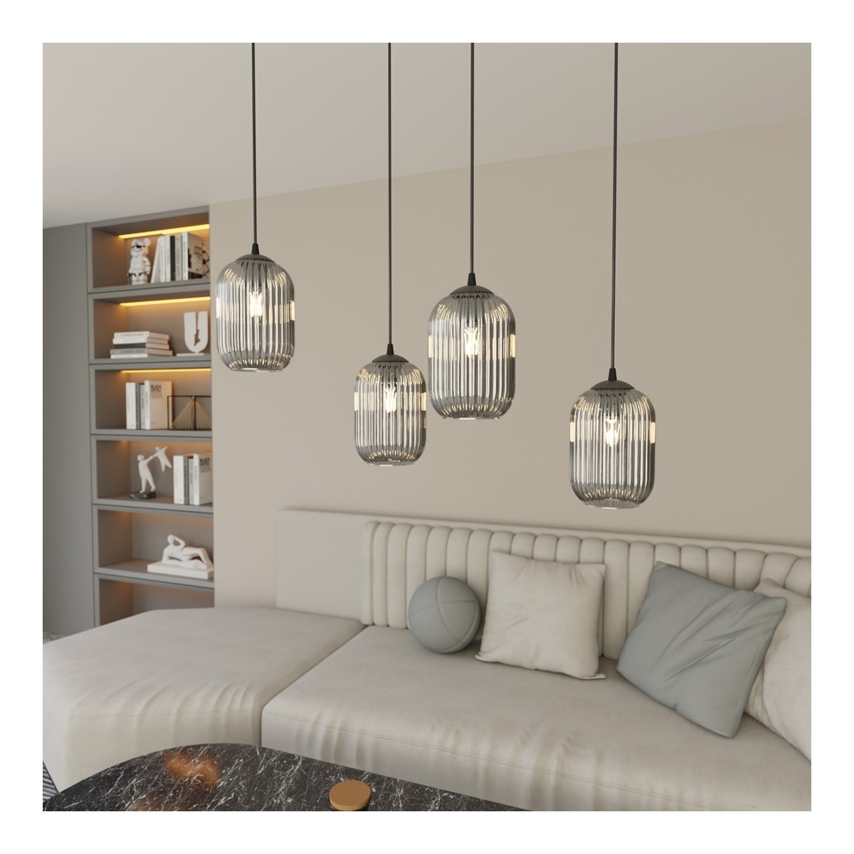 Emibig VERDI 4 BL GRAFIT EM1434/4 kolor czarny z kategorii lampy wiszące