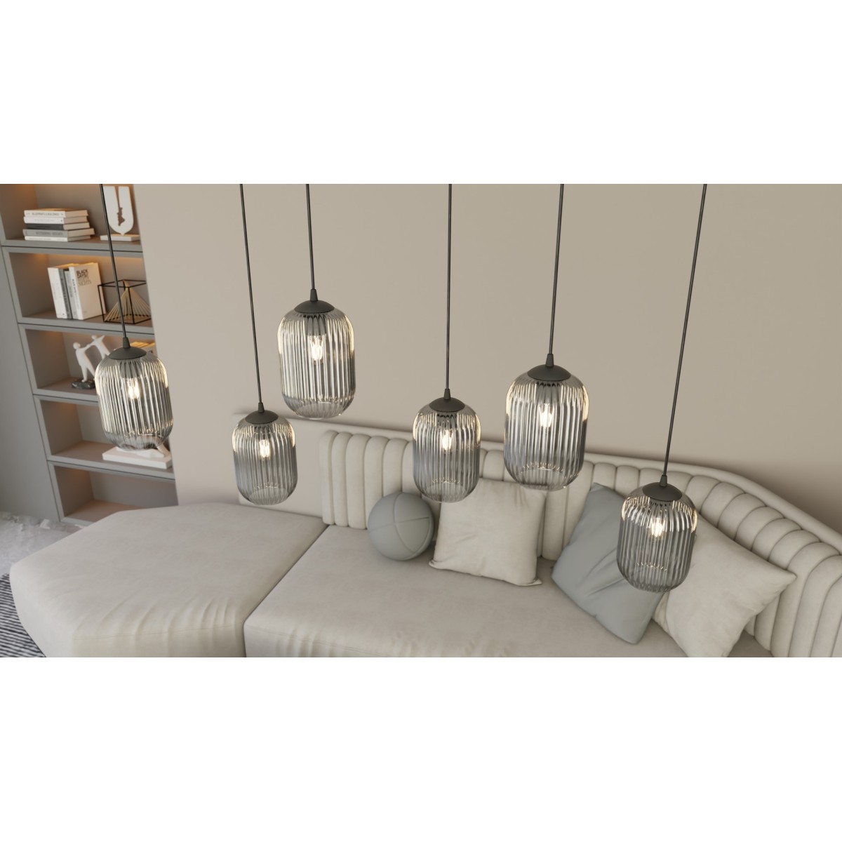 Emibig VERDI 4 BL GRAFIT EM1434/4 kolor czarny z kategorii lampy wiszące