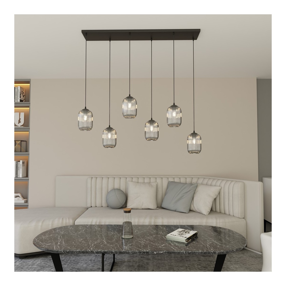 Emibig VERDI 6 BL GRAFIT EM1434/6 kolor czarny z kategorii lampy wiszące