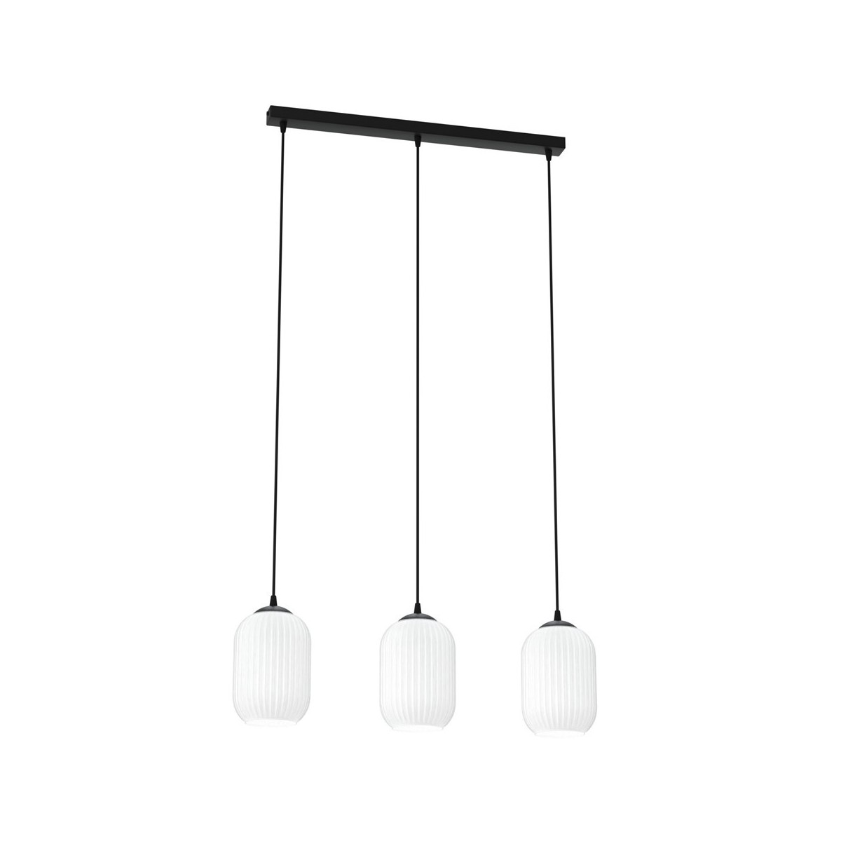 Emibig VERDI 3 BL OPAL EM1435/3 kolor czarny z kategorii lampy wiszące