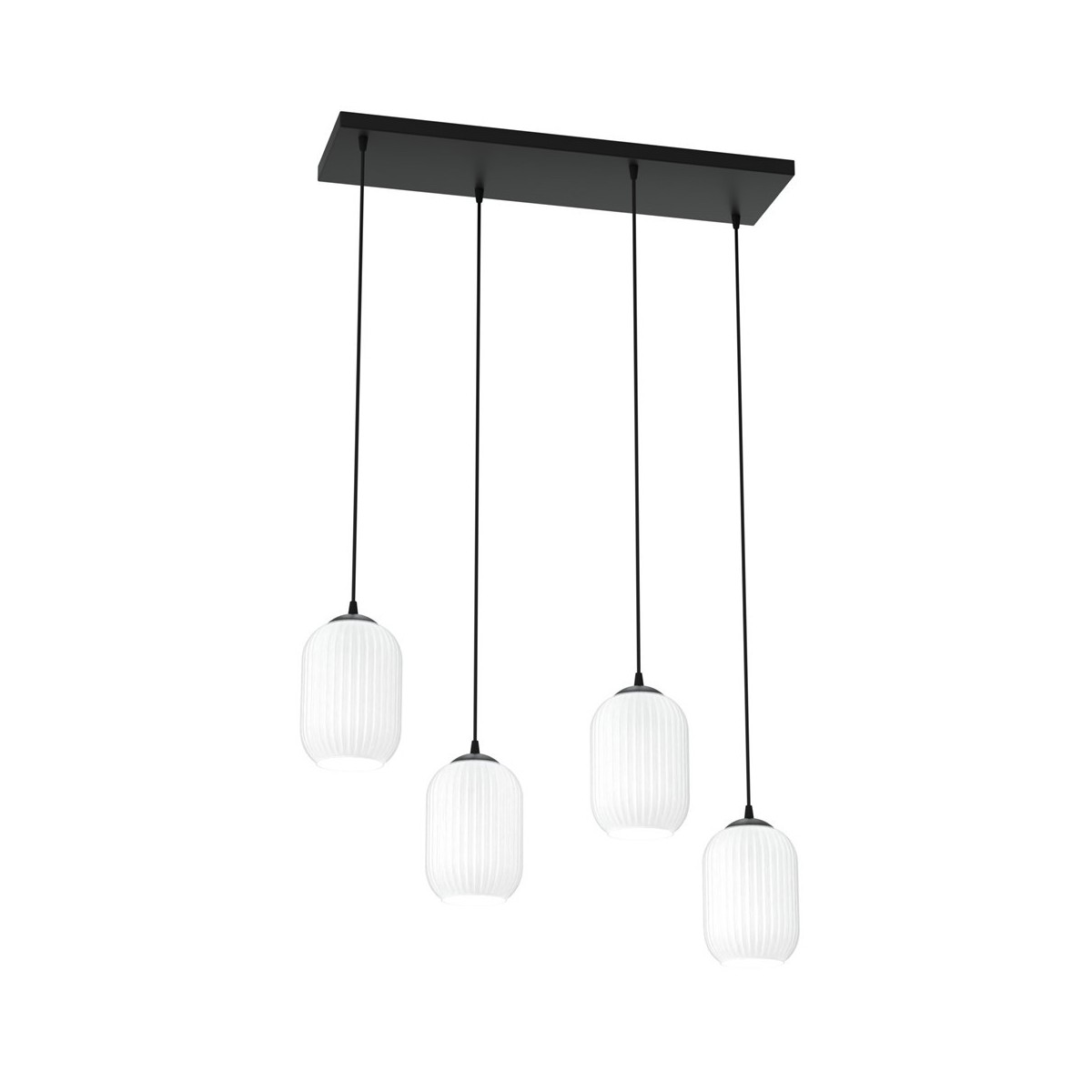 Emibig VERDI 4 BL OPAL EM1435/4 kolor czarny z kategorii lampy wiszące