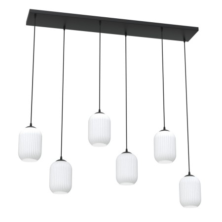 Emibig VERDI 6 BL OPAL EM1435/6 kolor czarny z kategorii lampy wiszące