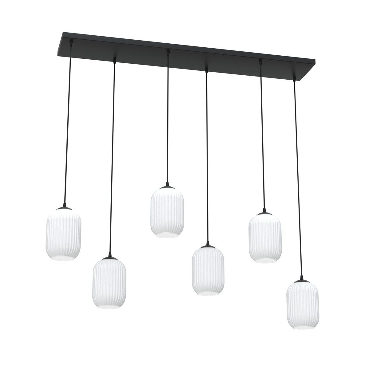 Emibig VERDI 6 BL OPAL EM1435/6 kolor czarny z kategorii lampy wiszące