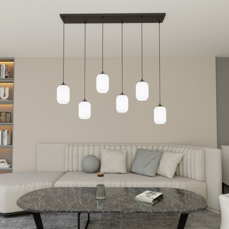 Emibig VERDI 6 BL OPAL EM1435/6 kolor czarny z kategorii lampy wiszące