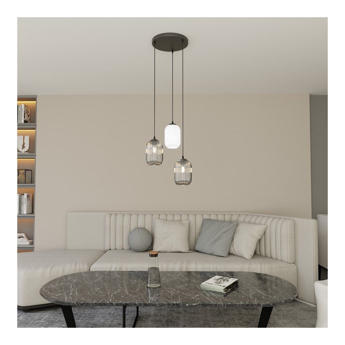 Emibig VERDI 3PREM BL MIX EM1436/3PREM kolor czarny z kategorii lampy wiszące