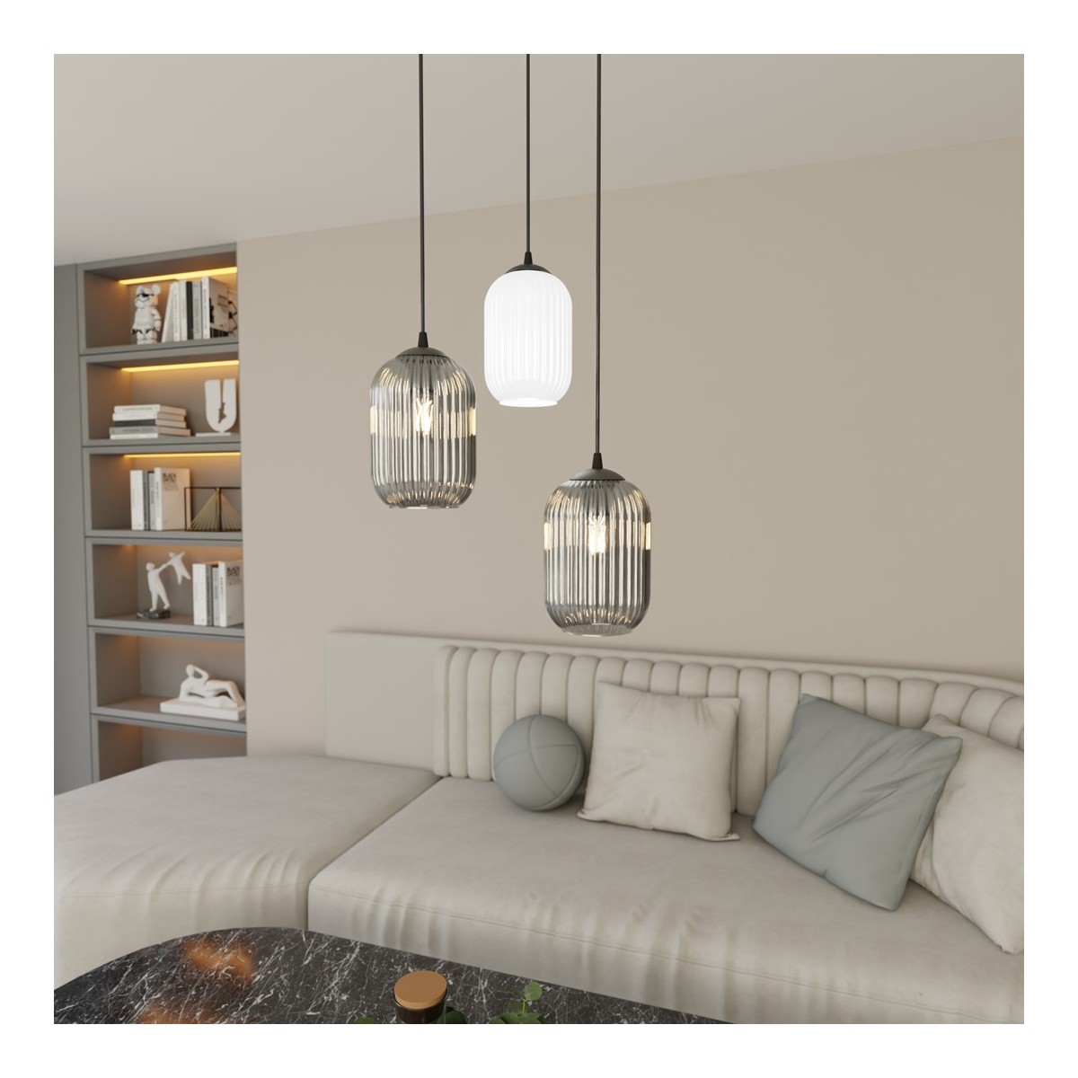 Emibig VERDI 3PREM BL MIX EM1436/3PREM kolor czarny z kategorii lampy wiszące