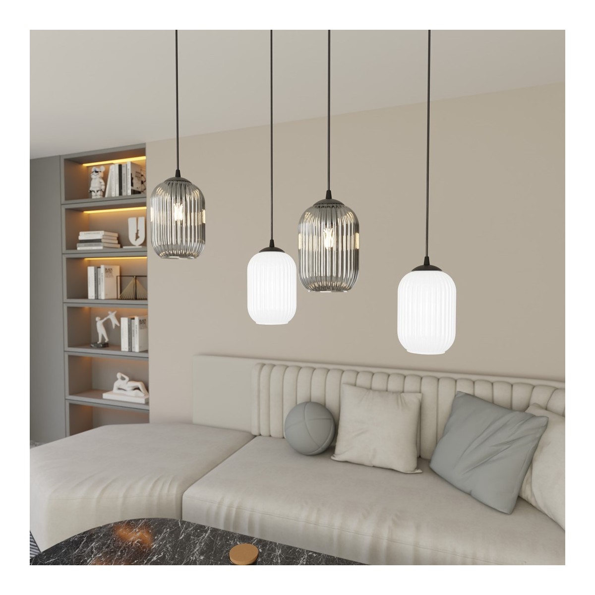 Emibig VERDI 4 BL MIX EM1436/4 kolor czarny z kategorii lampy wiszące