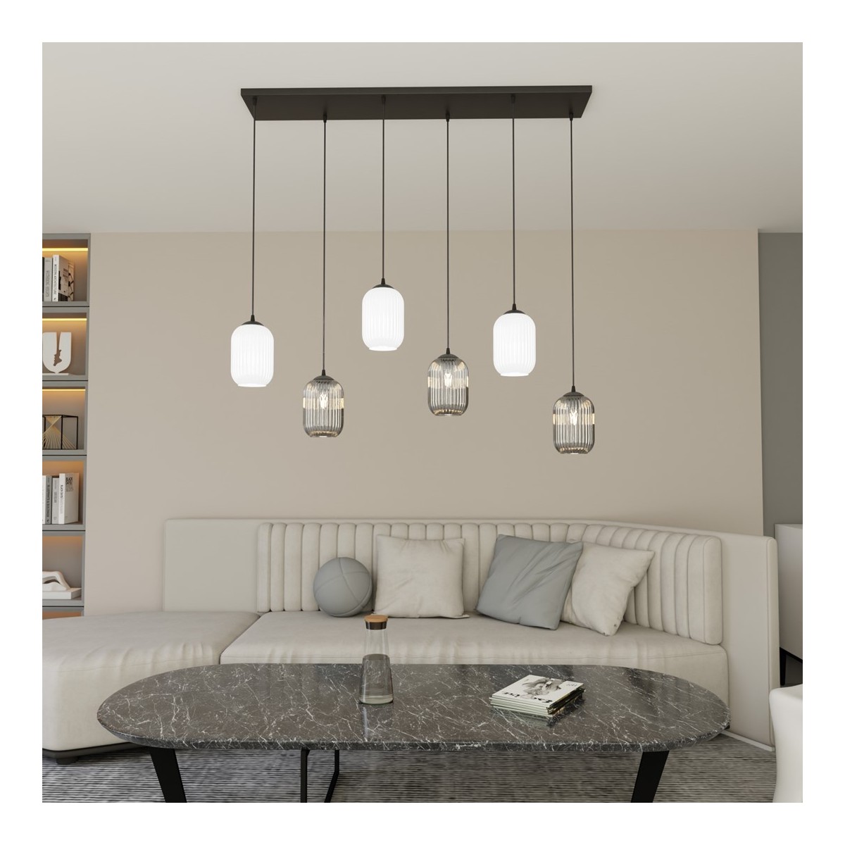 Emibig VERDI 6 BL MIX EM1436/6 kolor czarny z kategorii lampy wiszące