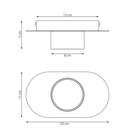 Emibig DIAZ 1 BL EM1437/1 kolor czarny z kategorii lampy sufitowe