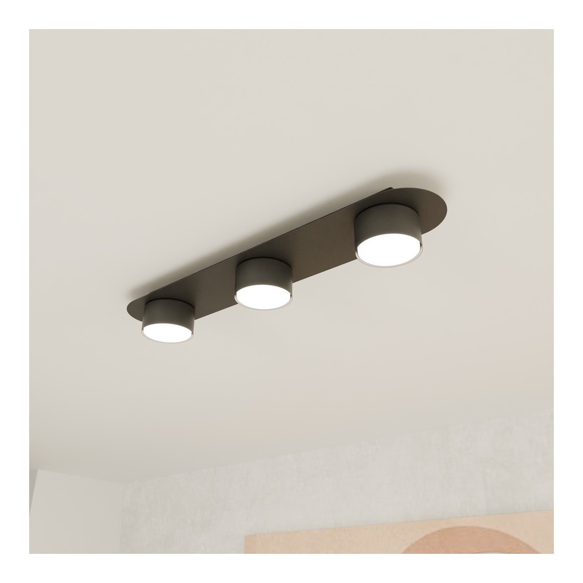 Emibig DIAZ 3 BL EM1437/3 kolor czarny z kategorii lampy sufitowe