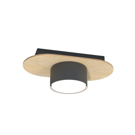 Emibig DIAZ 1 BL WOOD EM1438/1 kolor czarny z kategorii lampy sufitowe