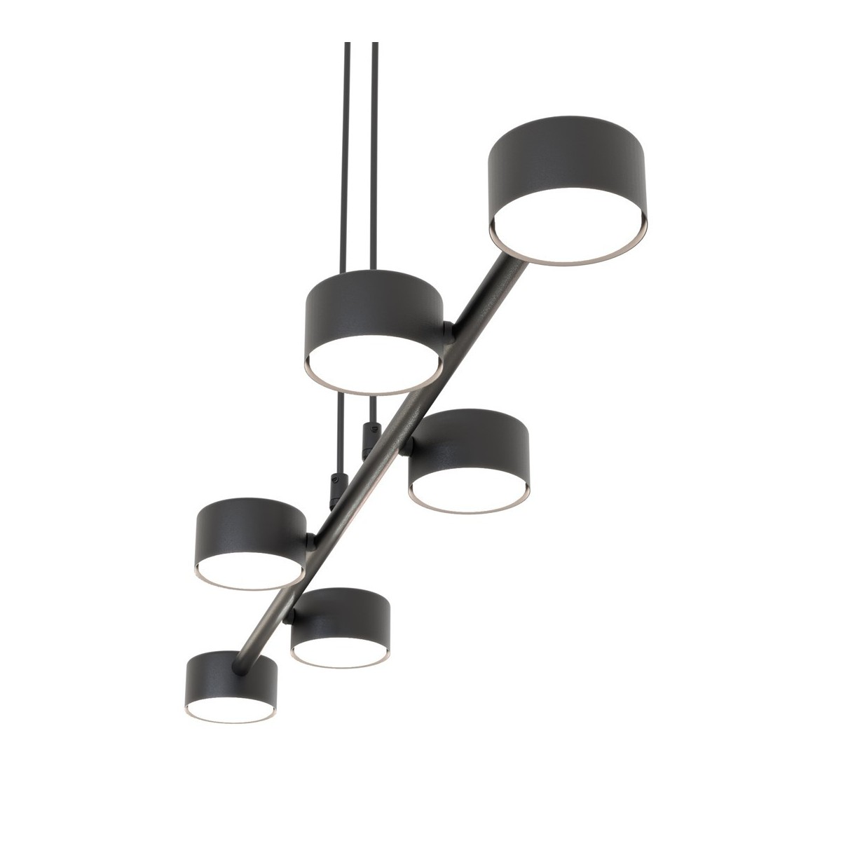 Emibig MEGARA 6 BL EM1439/6 kolor czarny z kategorii lampy wiszące