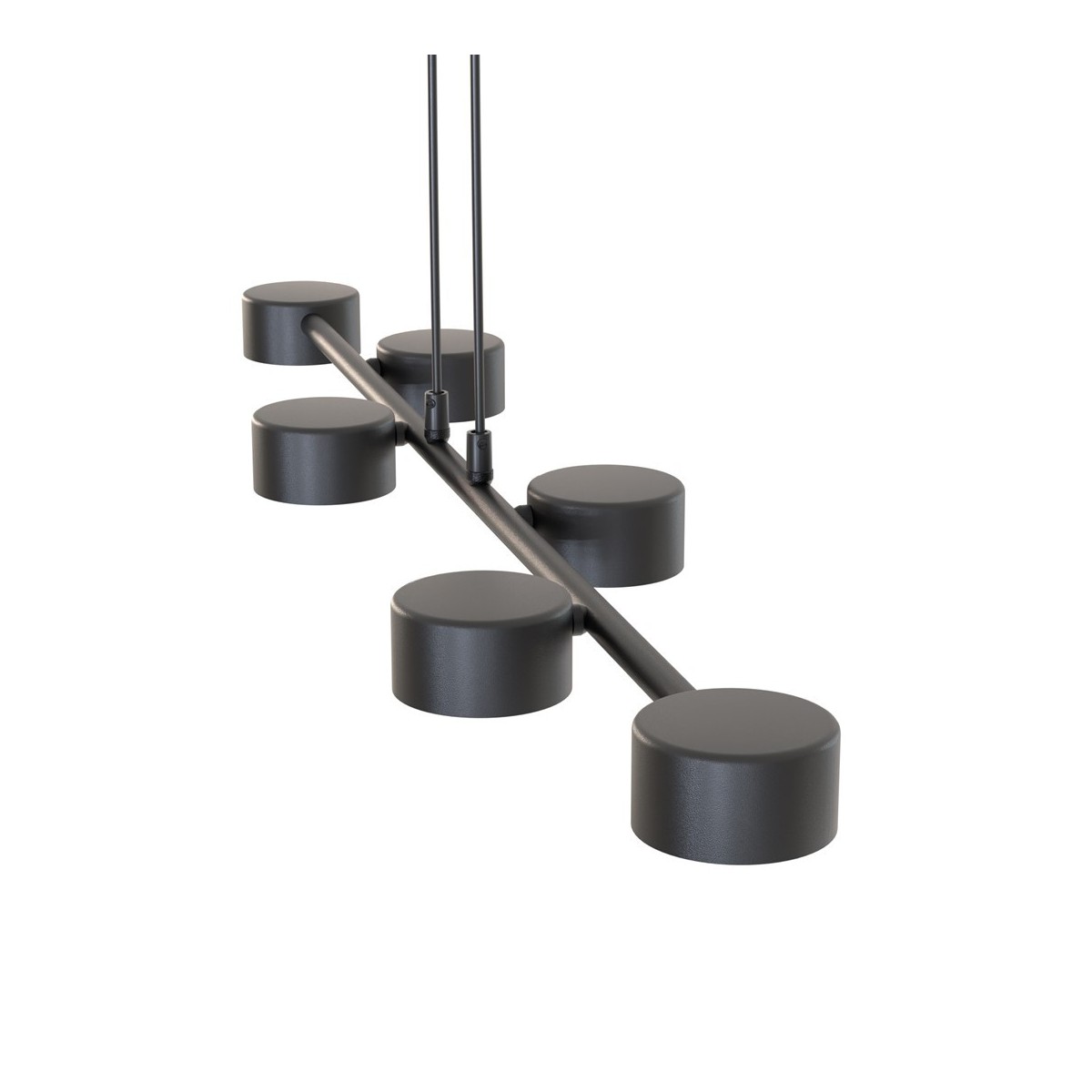 Emibig MEGARA 6 BL EM1439/6 kolor czarny z kategorii lampy wiszące