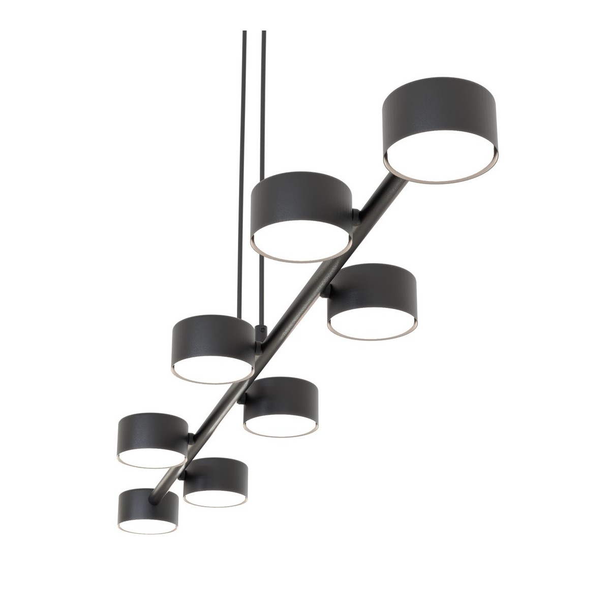 Emibig MEGARA 8 BL EM1439/8 kolor czarny z kategorii lampy wiszące