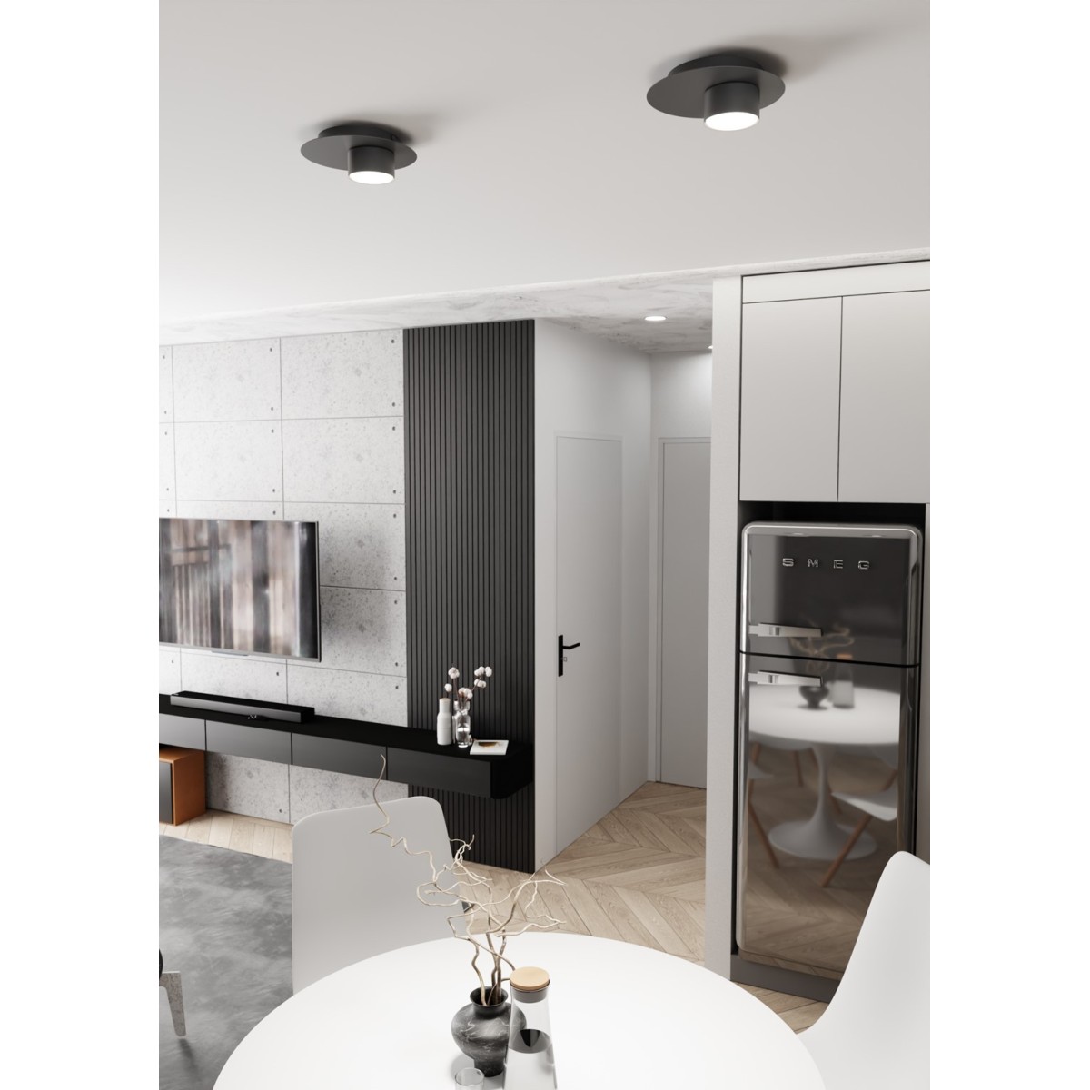 Emibig BOLX 1 BL EM1441/1 kolor czarny z kategorii lampy wiszące