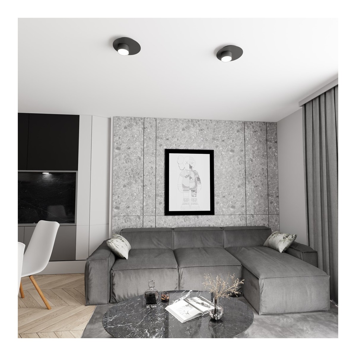 Emibig BOLX 1 BL EM1441/1 kolor czarny z kategorii lampy wiszące