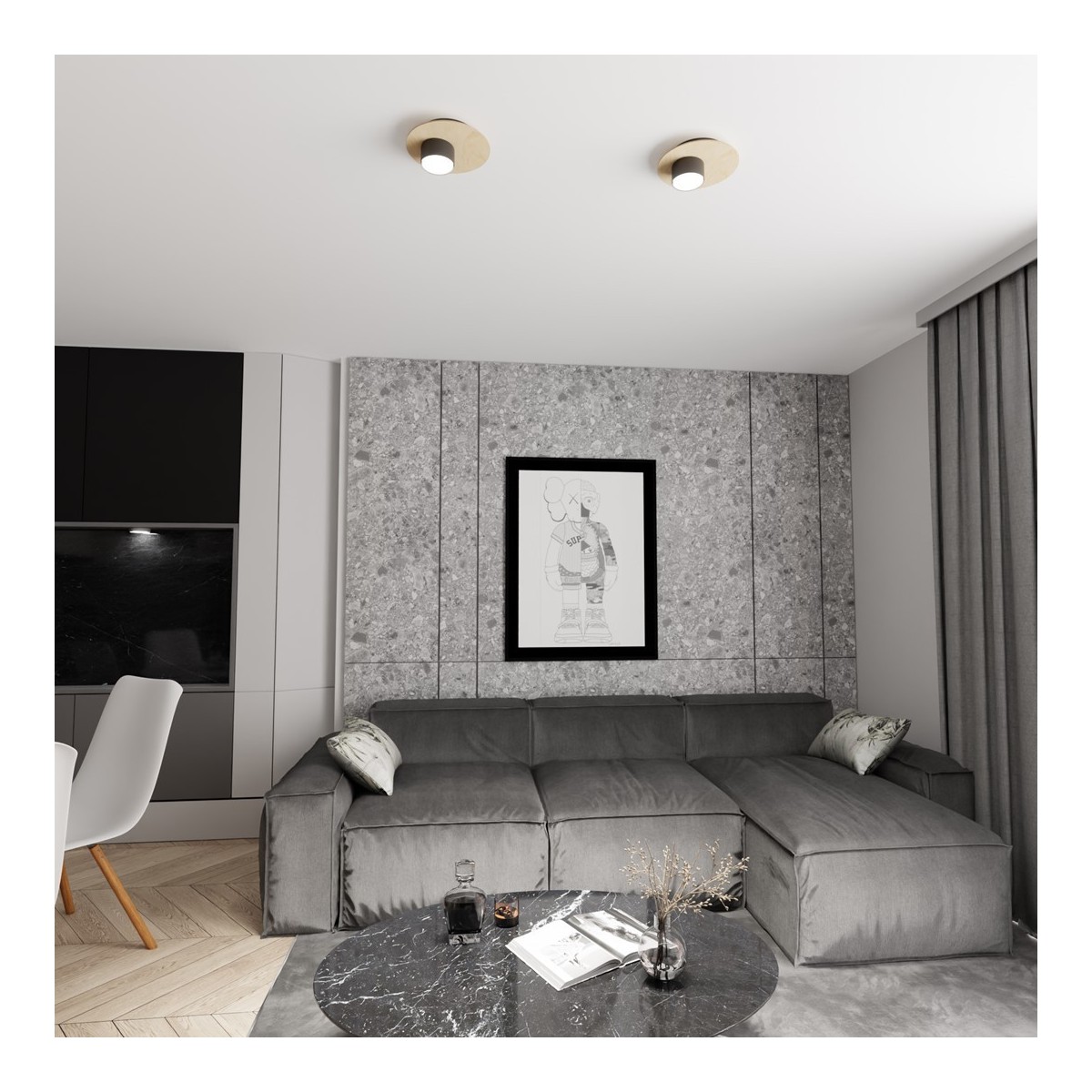 Emibig PIXO 1 BL EM1443/1 kolor czarny z kategorii lampy wiszące