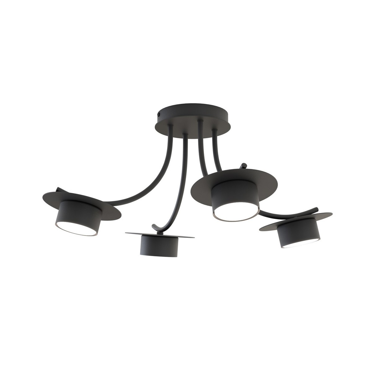 Emibig ENSO 4 BL EM1445/4 kolor czarny z kategorii lampy wiszące