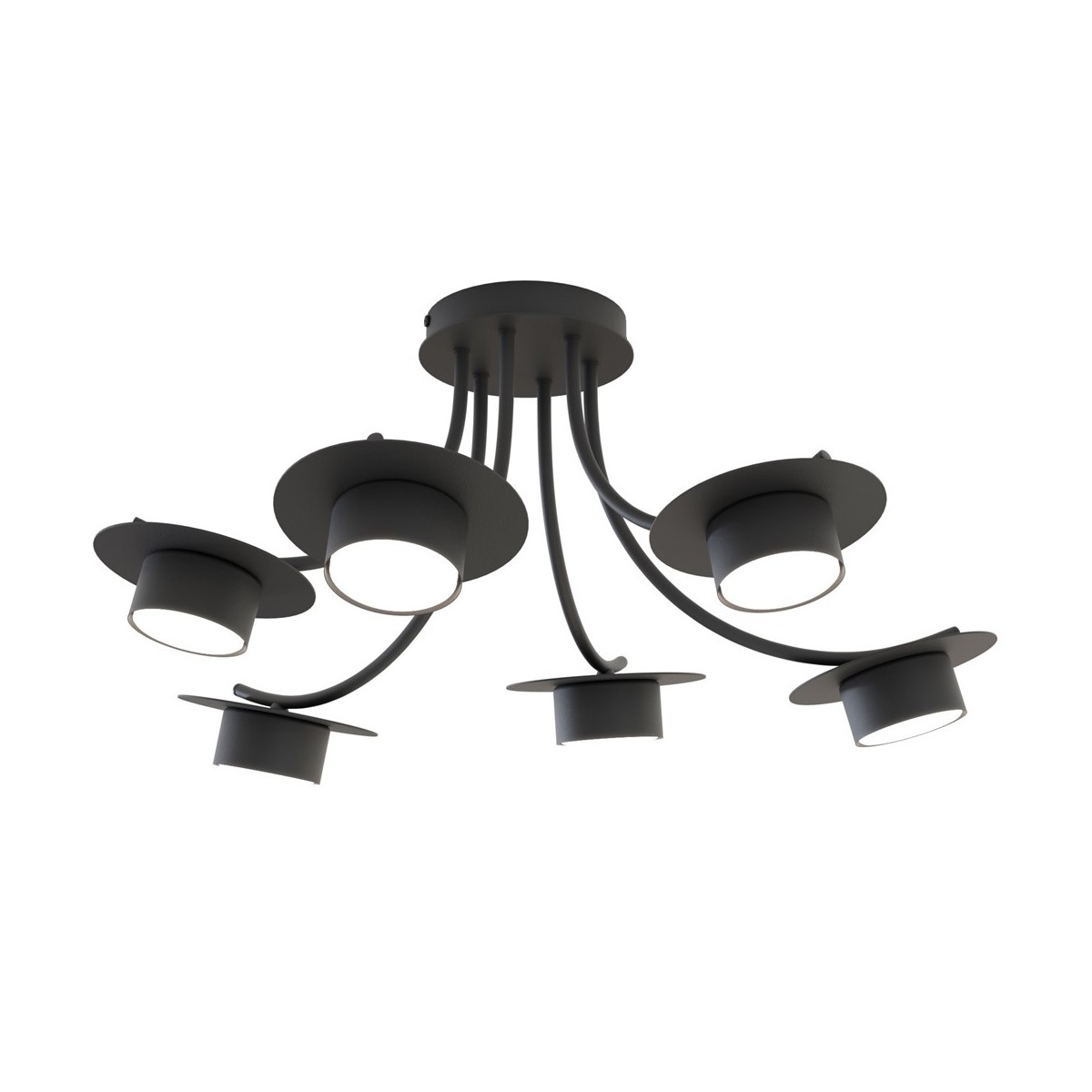 Emibig ENSO 6 BL EM1445/6 kolor czarny z kategorii lampy wiszące