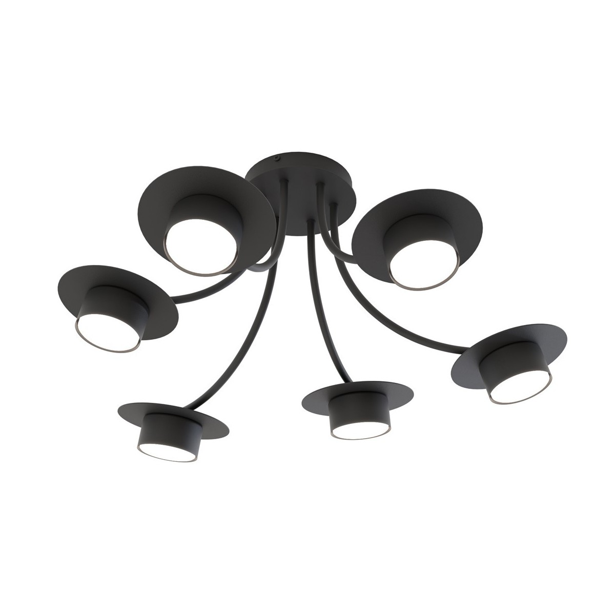 Emibig ENSO 6 BL EM1445/6 kolor czarny z kategorii lampy wiszące