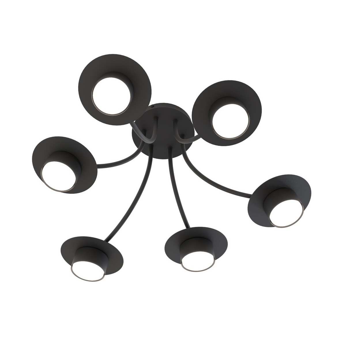 Emibig ENSO 6 BL EM1445/6 kolor czarny z kategorii lampy wiszące