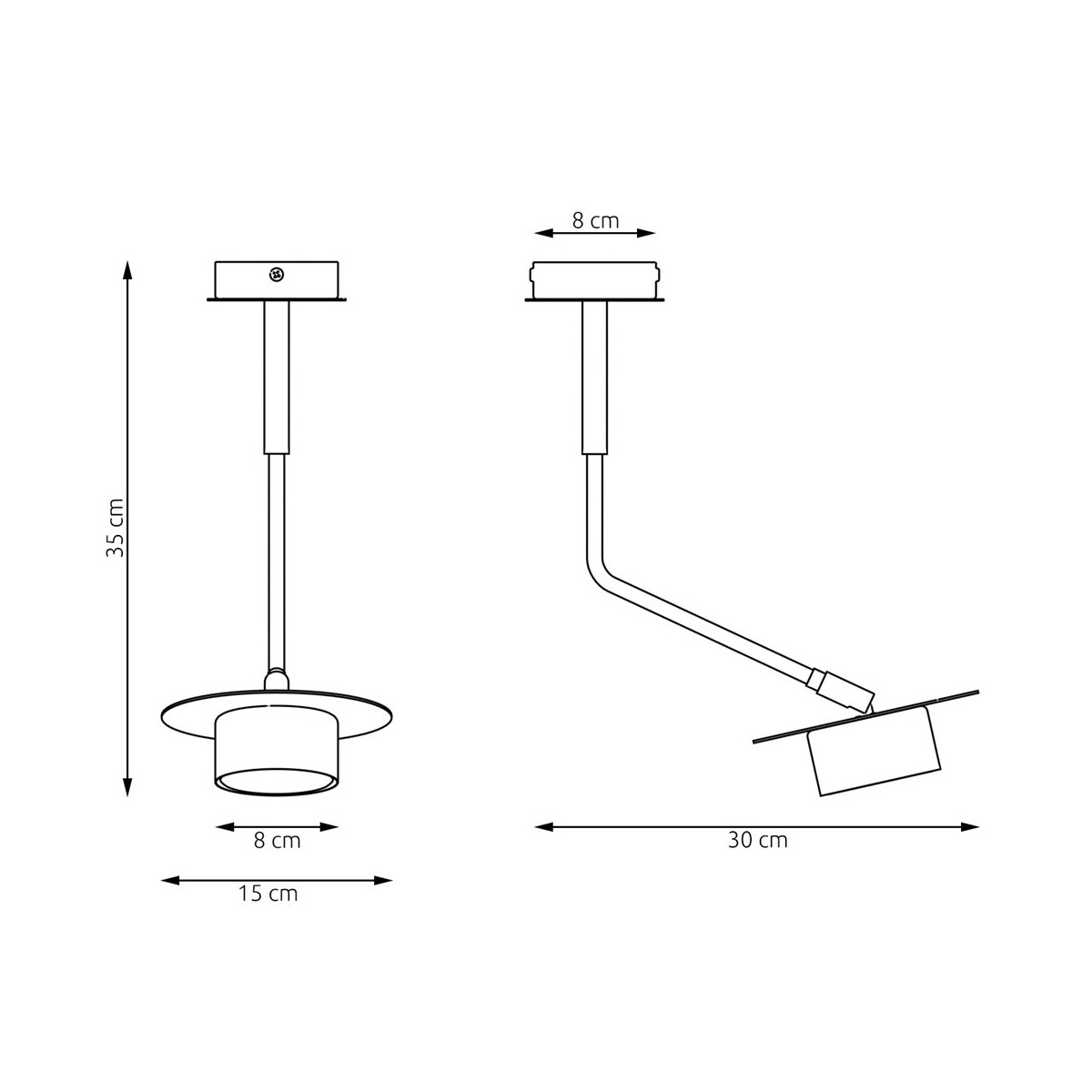 Emibig MIZU 1 BL EM1448/1 kolor czarny z kategorii lampy wiszące