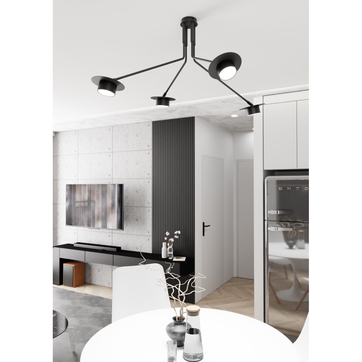 Emibig MIZU 4 BL EM1448/4 kolor czarny z kategorii lampy wiszące