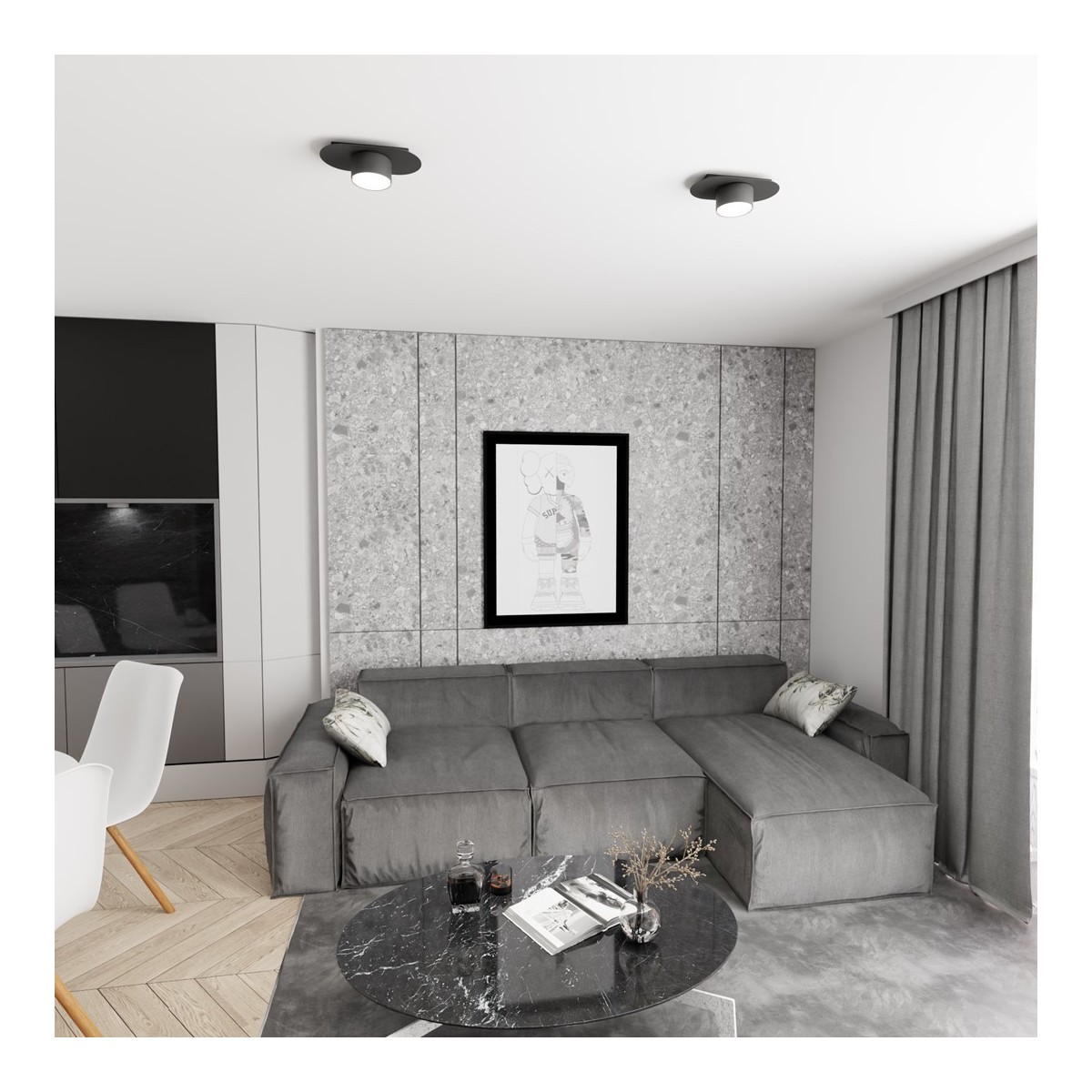 Emibig STILO 1 BL EM1449/1 kolor czarny z kategorii lampy wiszące